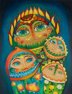 Szalona rodzina folkowa autorstwa Aleksandra Paranchenko