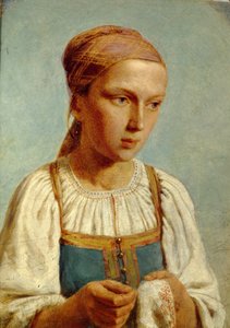 Haftowana wiejska dziewczyna, 1843