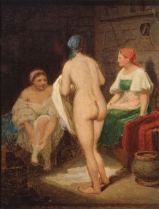W łaźni parowej, koniec lat 20. XIX wieku