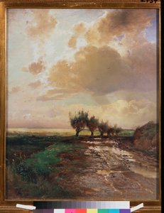 Droga wiejska (Droga wiejska) - Obraz Aleksieja Kondratyevicha Savrasova (1830-1897), olej na płótnie autorstwa Alexei Kondratjewitsch Sawrassow