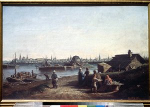 „Widok miasta Kazania nad Wołgą w Rosji” Obraz Aleksieja Pietrowicza Bogoliubowa (Bogoliubow lub Bogoliubow) (1824-1896) 1861 Państwowe Muzeum Rosyjskie, Sankt Petersburg