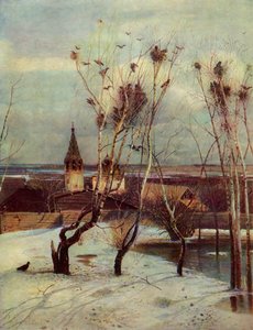 „Kruki przybyły”, 1871, 1965. autorstwa Aleksey Savrasov
