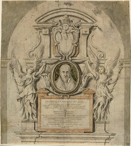 Projekt pomnika papieża Grzegorza XV autorstwa Alessandro Algardi