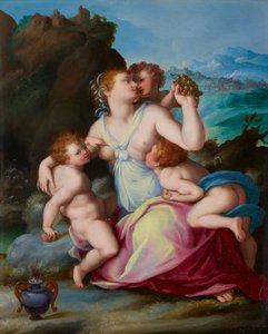 Działalność charytatywna autorstwa Alessandro Allori
