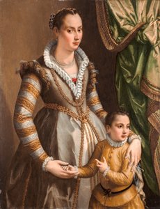 Portret szlachcianki z synem autorstwa Alessandro Allori