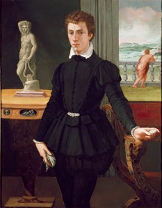 Portret młodego mężczyzny, po 1560 autorstwa Alessandro Allori