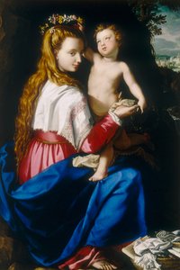 Dziewica z dzieckiem autorstwa Alessandro Allori