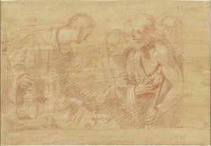 H. Laurentius en de Armen autorstwa Alessandro Casolani