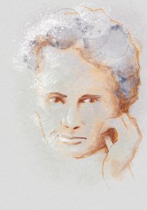 Maria Skłodowska-Curie, 2023 (ilustracja) autorstwa Alessandro Lonati