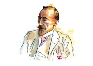 Portret Josepha Conrada (1857 - 1924), brytyjskiego pisarza ok. 1920 - 1923 (portret angielskiego pisarza Josepha Conrada) autorstwa Alessandro Lonati