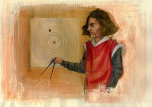 Portret Mikołaja Kopernika (Nicolaus Copernicus autorstwa Alessandro Lonati