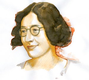 Portret Simone Weil (1909-1943), francuskiej filozofki autorstwa Alessandro Lonati