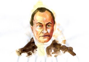 Portret francuskiego filozofa Auguste