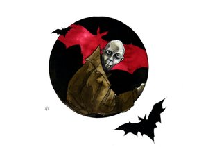 Przedstawienie postaci wampira Nosferatu autorstwa Alessandro Lonati