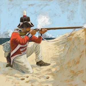 Royal Marines, około 1806 r., lądowanie na plaży, 2018 r. autorstwa Alessandro Lonati