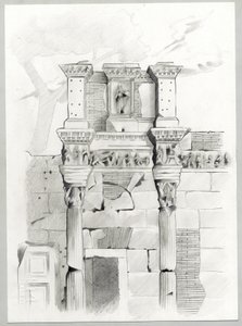 Ruiny z czasów rzymskich w Rzymie, Forum (foro romano) Rysunek Alessandro Lonati. autorstwa Alessandro Lonati