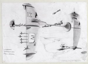 Ilustracja science fiction: baza kosmiczna we wszechświecie ze statkami. Rysunek autorstwa Alessandro Lonatiego autorstwa Alessandro Lonati