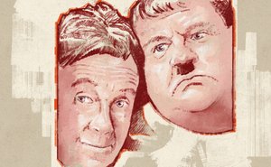 Stan Laurel i Oliver Hardy (ilustracja) autorstwa Alessandro Lonati