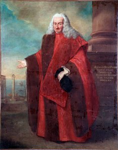 Portret senatora Republiki Weneckiej Angelo Memmo I Obraz Alessandro Longhi (1733-1813) 1770 Słońce 181x143 cm Wenecja, Muzeum Correr