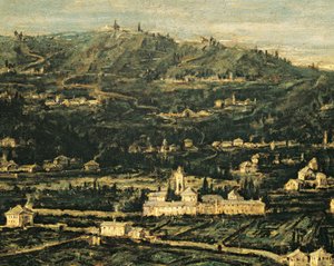 Szczegóły rozrywki w Garden of Albaro autorstwa Alessandro Magnasco