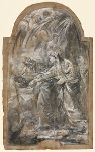 Ucieczka do Egiptu, lata czterdzieste XVIII wieku. autorstwa Alessandro Magnasco