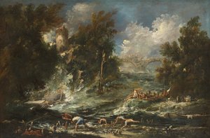 Burza, ok. 1710-1720 autorstwa Alessandro Magnasco