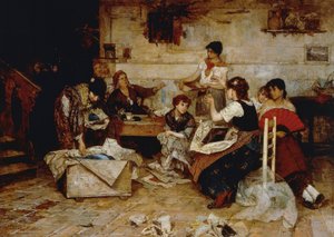 Kobiety pracujące z perłami