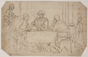 Wieczerza w Emaus autorstwa Alessandro Moretto