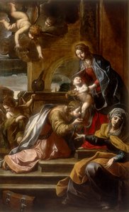 Mistyczne małżeństwo św. Katarzyny, dzieło Alessandro Tiariniego, zachowane w Galerii Estense w Modenie
