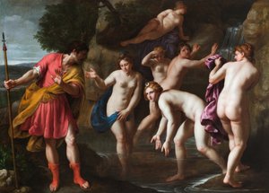 Diana i Actaeon autorstwa Alessandro Turchi
