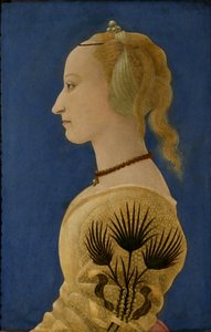Portret damy w żółci, c.1465 (panel)