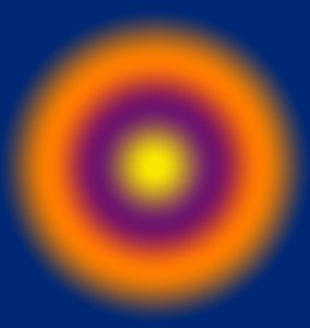 Światła geometryczne, nr 6, (gradient) autorstwa Alex Caminker