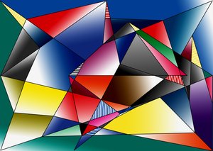 Kamienie,2019,(gradient) autorstwa Alex Caminker