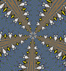 arabeska #18,2019, (media mieszane) autorstwa Alex Caminker