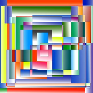 pejzaż miejski,2019,(gradient) autorstwa Alex Caminker