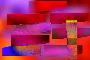 etiuda #13,2019, (media mieszane) autorstwa Alex Caminker