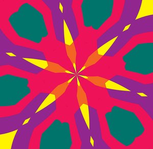 kwiaty #10,2019, (media mieszane) autorstwa Alex Caminker
