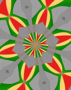kwiaty #112,2019, (media mieszane) autorstwa Alex Caminker
