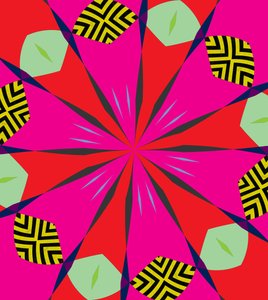 kwiaty #1,2019, (media mieszane) autorstwa Alex Caminker