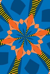 kwiaty #15,2019, (media mieszane) autorstwa Alex Caminker