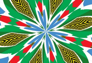 kwiaty #17,2019, (media mieszane) autorstwa Alex Caminker