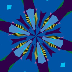 kwiaty #20,2019, (media mieszane) autorstwa Alex Caminker
