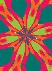 kwiaty #21,2019, (media mieszane) autorstwa Alex Caminker