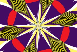 kwiaty #24,2019, (media mieszane) autorstwa Alex Caminker