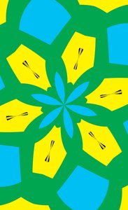kwiaty #36,2019, (media mieszane) autorstwa Alex Caminker