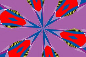kwiaty #4,2019, (media mieszane) autorstwa Alex Caminker