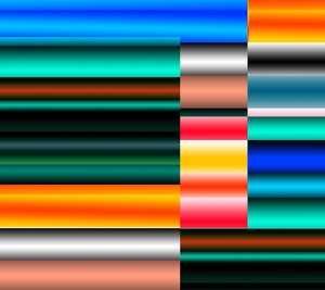 warstwy planety, 2017, (gradient) autorstwa Alex Caminker