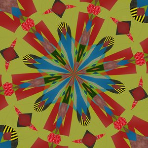 ornament #80,2019, (media mieszane) autorstwa Alex Caminker