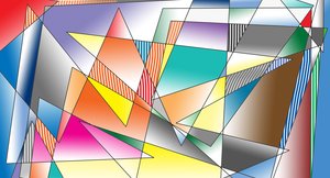 stała przestrzeń,2019,(gradient) autorstwa Alex Caminker