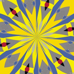 symetria #14,2019, (media mieszane) autorstwa Alex Caminker